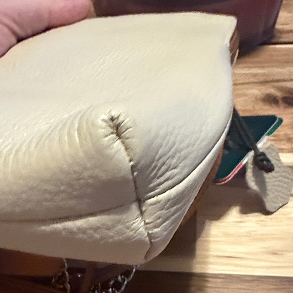 Valentina Cream and Tan Crossbody Bag - Picture 8 of 10